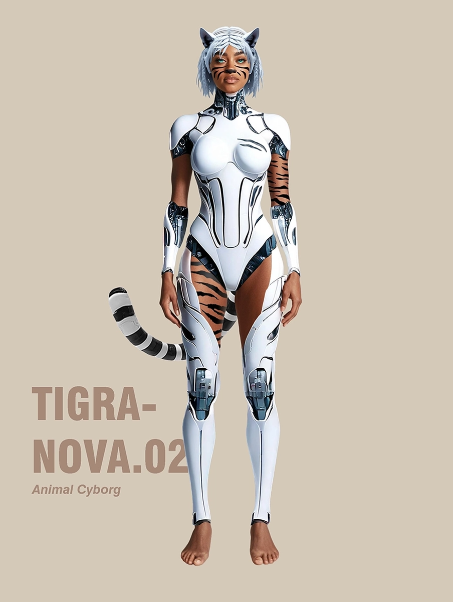 Création visuelle d'un cyborg-animal